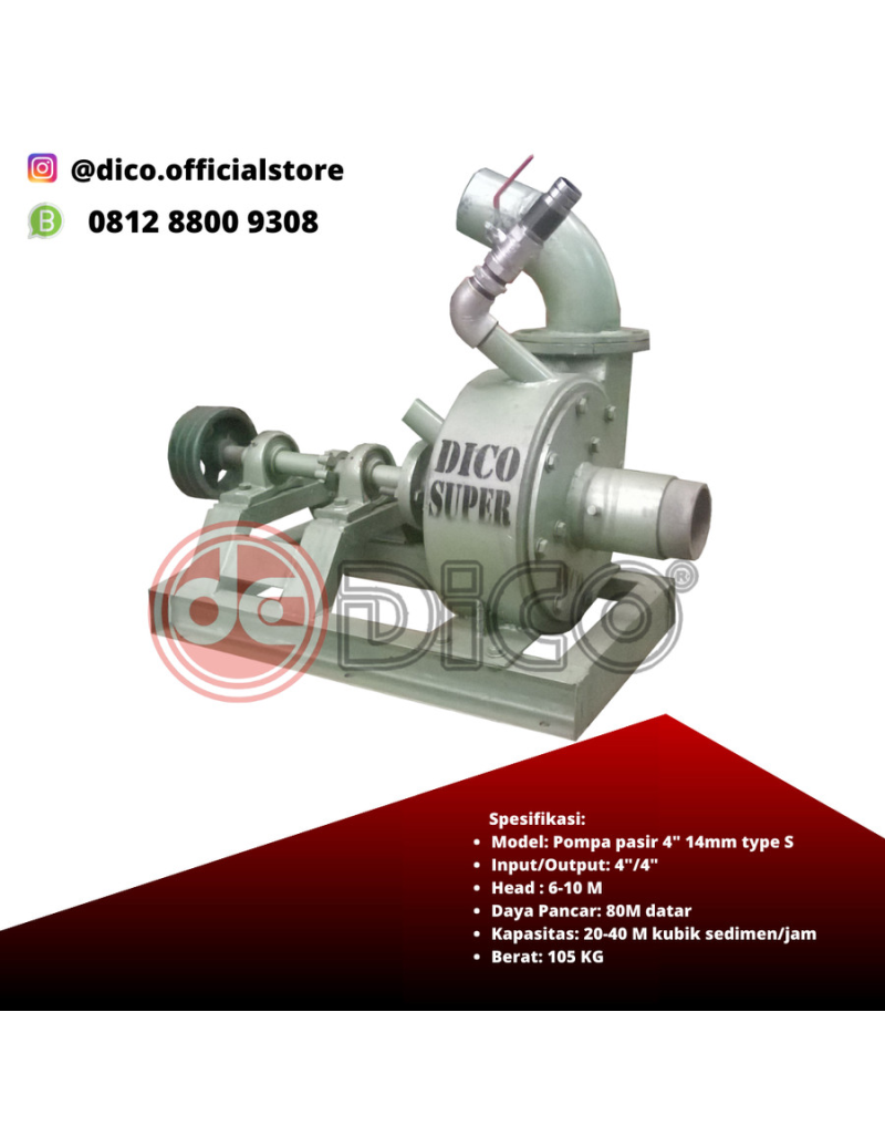 Pompa Pasir 4" 14mm S