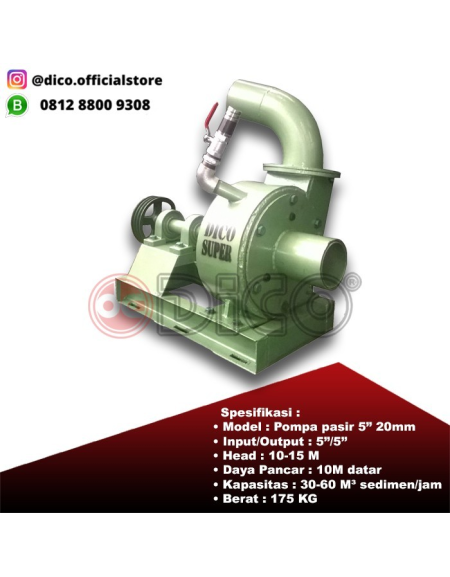 Pompa Pasir 5" DICO 20mm type S