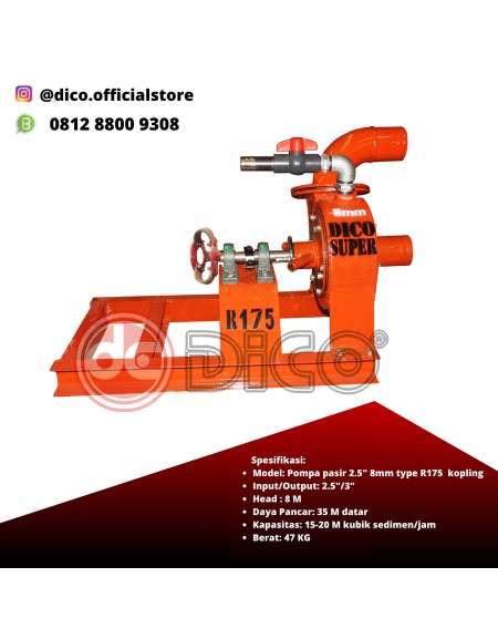 Pompa Pasir Mini DICO 2½" 8mm R175