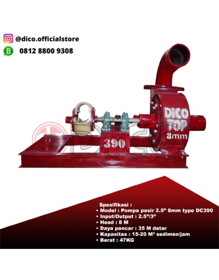 Pompa Pasir Mini DICO 2½" 8mm DC 390
