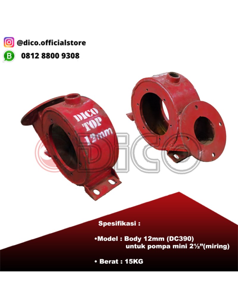 Body  2½" 12mm  DC 390