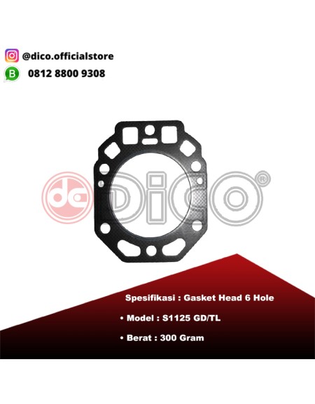 Gasket head ( 6H ) S1125GD/TL