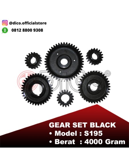 Gear Set Black S195