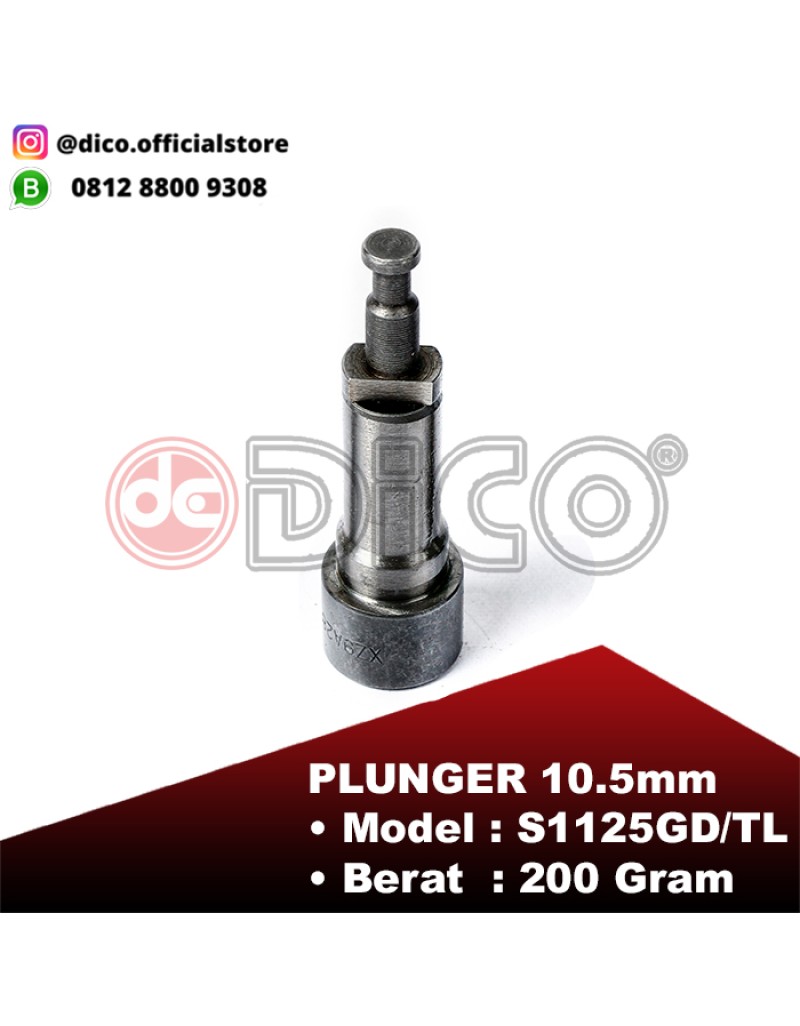 Plunger 10.5mm S1125GD/TL