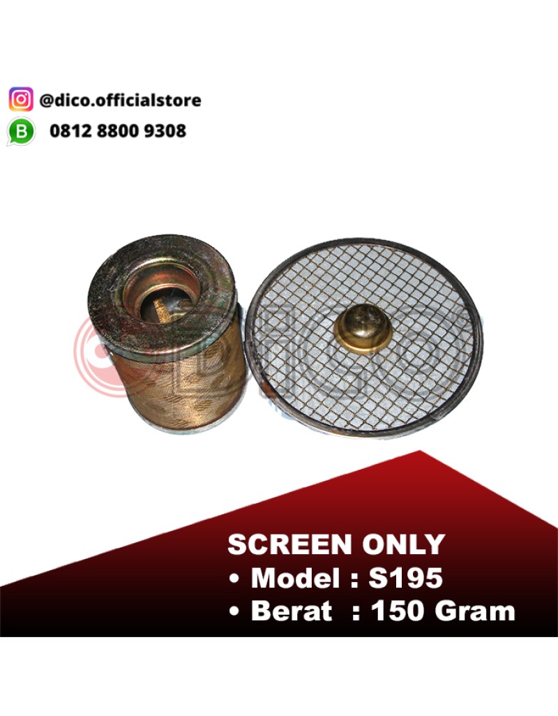 Screen Lubrication Oil Only S195