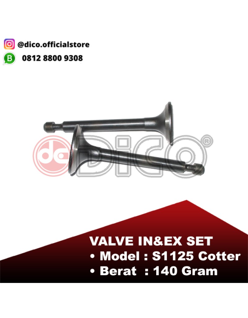 Valve IN / EX S1125 COTTER